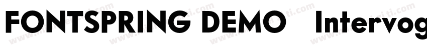 FONTSPRING DEMO   Intervogue Med Ob字体转换